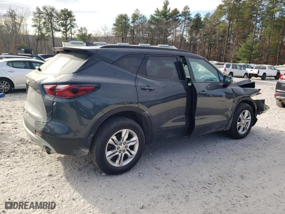 2019 Chevrolet Blazer with VIN 3GNKBHRS7KS697479, listed as a Copart auction lot 81404674 with 54,573 mi miles and Salvage Title. Bid and sale history available at carsss.com. Image 3.