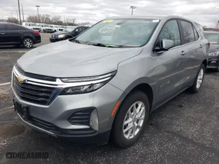 2023 Chevrolet Equinox LT with VIN 3GNAXTEG2PL253087, listed as a IAAI auction lot 42026333 with 27,617 mi miles. Bid and sale history available at carsss.com. Image 1.