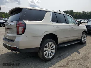 2021 Chevrolet Tahoe Premier with VIN 1GNSKSKD1MR221226, listed as a Copart auction lot 66362204 with 17,074 mi miles and Salvage Title. Bid and sale history available at carsss.com. Image 3.