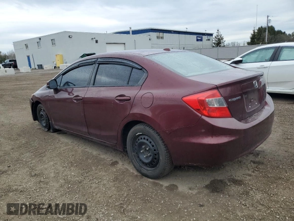 2012 Honda Civic EX-L with VIN 2HGFB2F97CH017465, listed as a Copart auction lot 52401685 with 178,359 mi miles and Clean Title. Bid and sale history available at DreamBid. Image 2.