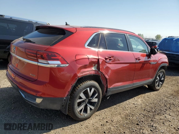 2020 Volkswagen Atlas SEL with VIN 1V2MC2CA8LC204183, listed as a Copart auction lot 70204694 with 54,704 mi miles and Salvage title. Bid and sale history available at DreamBid. Image 3.
