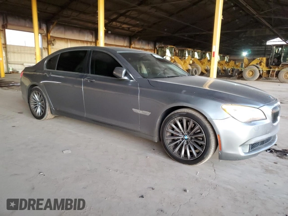 2012 BMW 7 Series 740Li with VIN WBAKB4C5XCC575630, listed as a Copart auction lot 42646825 with 82,457 mi miles and Salvage Title. Bid and sale history available at carsss.com. Image 4.
