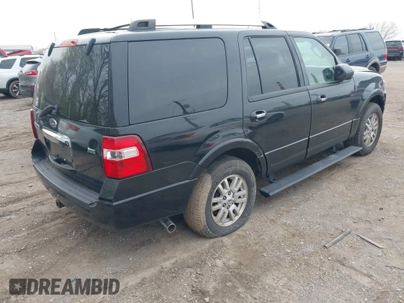 2014 Ford Expedition Limited with VIN 1FMJU2A51EEF27744, listed as a IAAI auction lot 42023948 with 138,448 mi miles and . Bid and sale history available at DreamBid. Image 4.