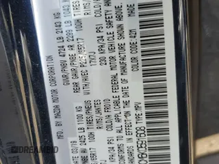 2019 Mazda CX-5 Touring with VIN JM3KFBCM6K0591608, listed as a Copart auction lot 53518385 with 61,618 mi miles and Salvage Title. Bid and sale history available at carsss.com. Image 13.