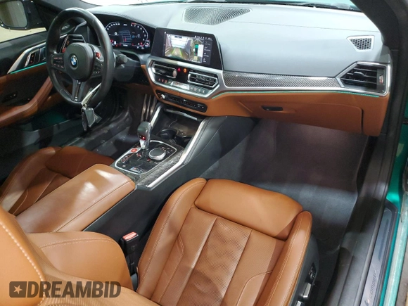2021 BMW M4 Competition with VIN WBS33AZ06MCH17175, listed as a Copart auction lot 70617284 with 24,730 mi miles and Salvage Title. Bid and sale history available at carsss.com. Image 8.