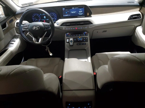 2021 Hyundai Palisade SEL with VIN KM8R4DHE0MU233406, listed as a Copart auction lot 48001455 with 118,954 mi miles and Salvage Title. Bid and sale history available at carsss.com. Image 8.