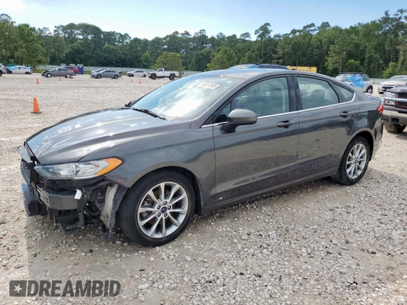 2017 Ford Fusion SE with VIN 3FA6P0H78HR163097, listed as a Copart auction lot 58505595 with 55,113 mi miles and Salvage title. Bid and sale history available at DreamBid. Image 1.