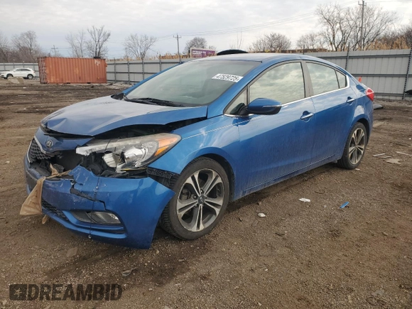 2015 Kia Forte EX with VIN KNAFX4A85F5304855, listed as a Copart auction lot 47529725 with 105,489 mi miles and Salvage Title. Bid and sale history available at carsss.com. Image 1.