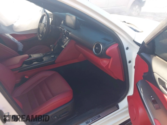 2022 Lexus IS 350 F Sport with VIN JTHGZ1B21N5050374, listed as a IAAI auction lot 41241870 with 25,122 mi miles and . Bid and sale history available at DreamBid. Image 5.