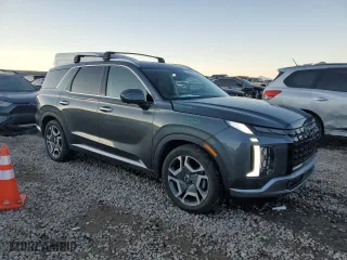 2024 Hyundai Palisade SEL with VIN KM8R4DGE8RU734715, listed as a Copart auction lot 88109705 with 9,728 mi miles and Salvage Title. Bid and sale history available at carsss.com. Image 4.