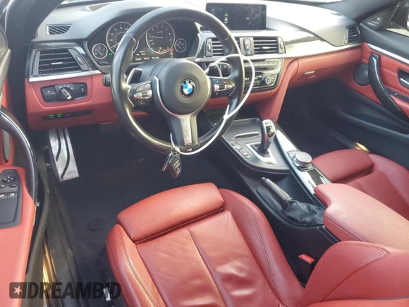 2017 BMW 4 Series 430i xDrive with VIN WBA4R9C3XHK878792, listed as a Copart auction lot 87185944 with 102,929 mi miles and Salvage Title. Bid and sale history available at DreamBid. Image 8.