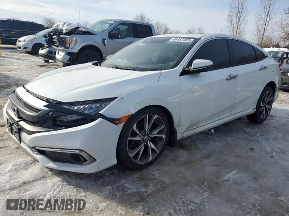 2020 Honda Civic Sedan Touring with VIN 2HGFC1F9XLH100783, listed as a Copart auction lot 46167405 with 144,219 mi miles and Clean Title. Bid and sale history available at carsss.com. Image 1.