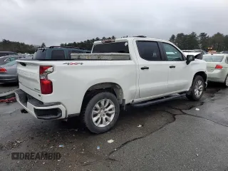 2022 Chevrolet Silverado 1500 Custom with VIN 1GCPDBEKXNZ531847, listed as a Copart auction lot 84716374 with 54,211 mi miles and Salvage Title. Bid and sale history available at carsss.com. Image 3.