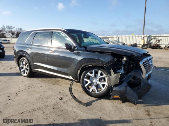 2021 Hyundai Palisade Limited with VIN KM8R54HE0MU211192, listed as a Copart auction lot 46872705 with 33,592 mi miles and Salvage Title. Bid and sale history available at carsss.com. Image 4.