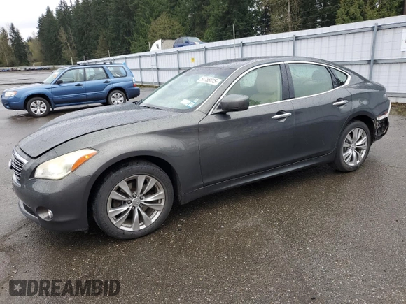 2012 Infiniti M z VIN JN1BY1AP8CM334084, wystawiony jako Copart lot #50758815 z przebiegiem 107 917 mil mil oraz Szkoda całkowita • Salvage title. Historia ofert i sprzedaży dostępna na DreamBid. Obrazek 1.