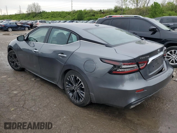2021 Nissan Maxima SV z VIN 1N4AA6CV4MC511118, wystawiony jako Copart lot #50308604 z przebiegiem 37 625 mil mil oraz Szkoda całkowita • Salvage title. Historia ofert i sprzedaży dostępna na DreamBid. Obrazek 2.