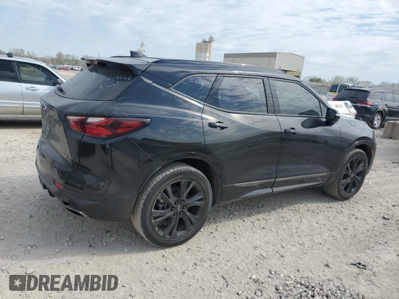 2022 Chevrolet Blazer RS с VIN 3GNKBERS8NS218666, выставлен на аукционе Copart как лот 52580525 с пробегом 43 289 миль миль и Списание • Salvage title. История ставок и продаж доступна на DreamBid. Изображение 3.