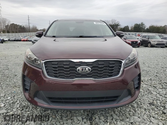 2019 Kia Sorento LX with VIN 5XYPG4A36KG444345, listed as a Copart auction lot 48313225 with 54,860 mi miles and Salvage Title. Bid and sale history available at carsss.com. Image 5.