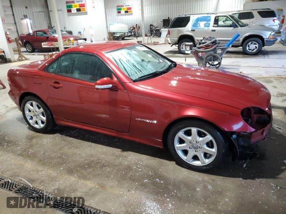 2002 Mercedes-Benz SLK-Class 2.3L Kompressor with VIN WDBKK49F22F262764, listed as a Copart auction lot 82960454 with 108,983 mi miles and Salvage Title. Bid and sale history available at carsss.com. Image 4.