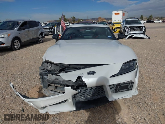 2022 Toyota GR Supra 3.0 with VIN WZ1DB0C06NW049264, listed as a IAAI auction lot 41168384 with 20,203 mi miles. Bid and sale history available at carsss.com. Image 12.