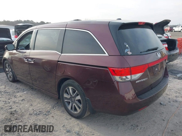 2015 Honda Odyssey Touring Elite with VIN 5FNRL5H9XFB026405, listed as a IAAI auction lot 41780562 with 134,897 mi miles and . Bid and sale history available at DreamBid. Image 3.