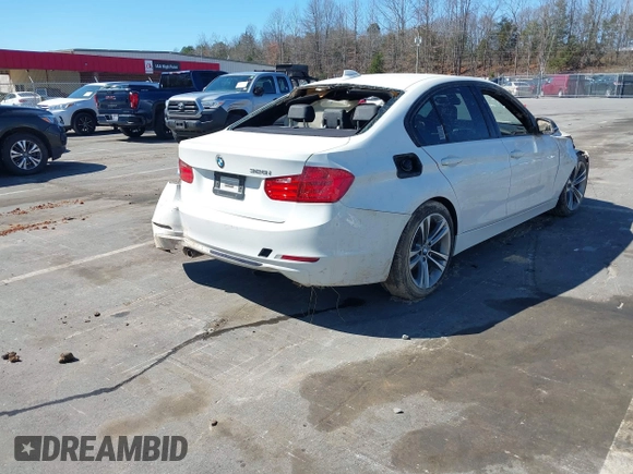 2013 BMW 3 Series 328i with VIN WBA3A5G59DNP25529, listed as a IAAI auction lot 41826295 with 95,091 mi miles. Bid and sale history available at carsss.com. Image 4.