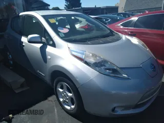 2012 Nissan LEAF SL with VIN JN1AZ0CP5CT022133, listed as a IAAI auction lot 41759201 with 69,429 mi miles. Bid and sale history available at carsss.com. Image 1.