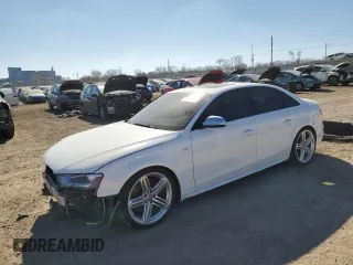 2014 Audi S4 Premium Plus with VIN WAUBGAFL0EA108788, listed as a Copart auction lot 46908975 with 131,008 mi miles and Salvage Title. Bid and sale history available at carsss.com. Image 1.