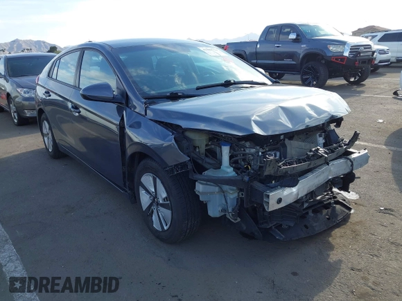 2019 Hyundai Ioniq Blue z VIN KMHC65LC1KU174214, wystawiony jako IAAI lot #41889734 z przebiegiem 131 626 mil mil oraz . Historia ofert i sprzedaży dostępna na DreamBid. Obrazek 1.