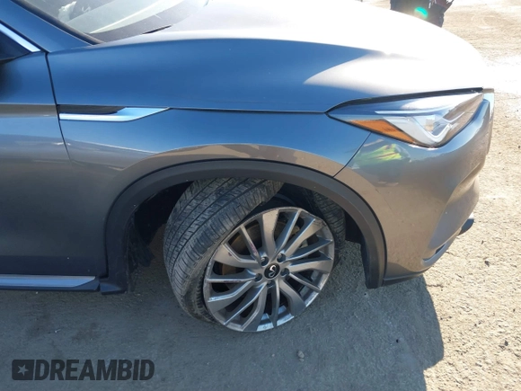 2024 Infiniti QX50 Luxe with VIN 3PCAJ5BAXRF104014, listed as a IAAI auction lot 41647475 with 7,771 mi miles and . Bid and sale history available at DreamBid. Image 6.