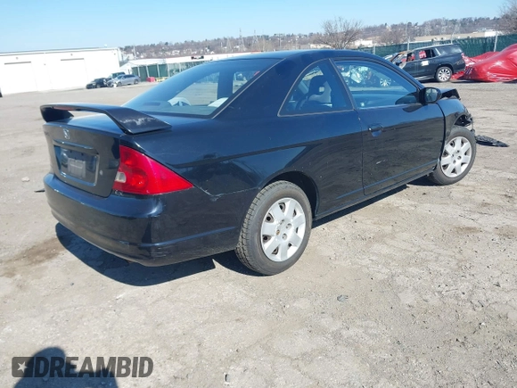 2002 Honda Civic EX with VIN 1HGEM22992L075073, listed as a IAAI auction lot 41758844 with 1 mi miles. Bid and sale history available at carsss.com. Image 4.