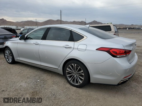 2017 Genesis G80 3.8L with VIN KMHGN4JE8HU209942, listed as a Copart auction lot 66025424 with 68,256 mi miles and Salvage Title. Bid and sale history available at DreamBid. Image 2.