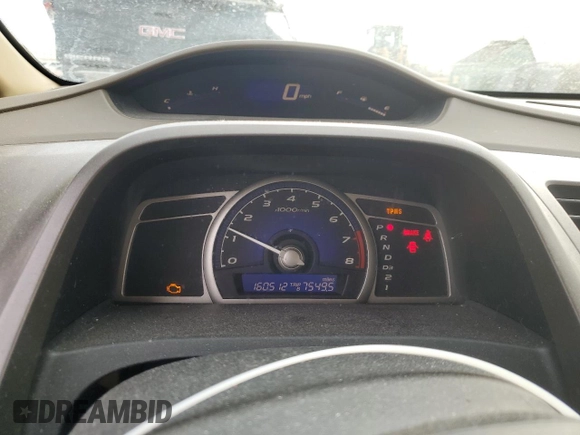 2008 Honda Civic LX с VIN JHMFA16528S000449, выставлен на аукционе Copart как лот 46075895 с пробегом 160 512 миль миль и Списание • Salvage title. История ставок и продаж доступна на DreamBid. Изображение 9.