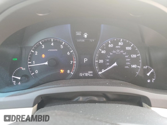 2013 Lexus RX 350 with VIN 2T2BK1BA5DC219848, listed as a Copart auction lot 53986685 with 154,784 mi miles and Salvage Title. Bid and sale history available at DreamBid. Image 9.