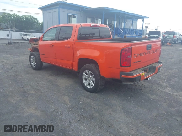 2021 Chevrolet Colorado 2WD LT with VIN 1GCGSCENXM1297969, listed as a IAAI auction lot 42025058 with 24,890 mi miles and . Bid and sale history available at DreamBid. Image 3.