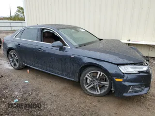 2017 Audi A4 Premium Plus with VIN WAULNAF47HN041641, listed as a Copart auction lot 83992674 with 0 mi miles and Salvage Title. Bid and sale history available at carsss.com. Image 4.