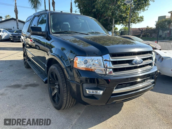 2016 Ford Expedition Limited z VIN 1FMJU1KT9GEF12970, wystawiony jako Copart lot #54452805 z przebiegiem 158 463 mil mil oraz Czysty tytuł • Clean title. Historia ofert i sprzedaży dostępna na DreamBid. Obrazek 1.
