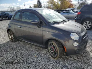 2014 FIAT 500 Sport with VIN 3C3CFFBR4ET291806, listed as a Copart auction lot 78082804 with 99,389 mi miles and Salvage Title. Bid and sale history available at carsss.com. Image 4.
