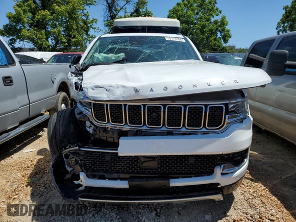 2023 Jeep Wagoneer Series III with VIN 1C4SJSDP3PS573384, listed as a Copart auction lot 58173364 with 5,014 mi miles and Salvage title. Bid and sale history available at DreamBid. Image 5.