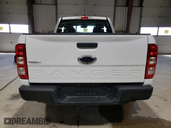 2022 Ford Ranger XL with VIN 1FTER1FH3NLD19879, listed as a Copart auction lot 51042735 with 7,025 mi miles and Salvage Title. Bid and sale history available at DreamBid. Image 6.