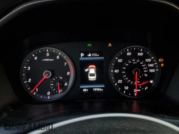 2018 Hyundai Sonata SEL with VIN 5NPE34AFXJH704704, listed as a Copart auction lot 48059695 with 79,754 mi miles and Salvage Title. Bid and sale history available at DreamBid. Image 9.