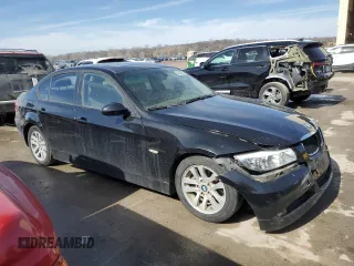 2007 BMW 3 Series 328i with VIN WBAVA37557NL12699, listed as a Copart auction lot 46258735 with 173,338 mi miles and Salvage title. Bid and sale history available at DreamBid. Image 4.