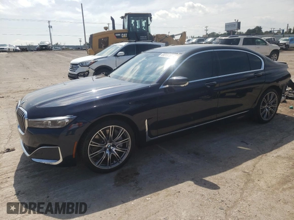2020 BMW 7 Series 750i xDrive with VIN WBA7U2C04LCD70929, listed as a Copart auction lot 69319703 with 21,729 mi miles. Bid and sale history available at carsss.com. Image 1.