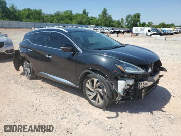 2019 Nissan Murano SV with VIN 5N1AZ2MJ1KN129102, listed as a Copart auction lot 57126035 with 163,852 mi miles and Salvage title. Bid and sale history available at DreamBid. Image 4.