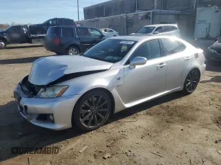2008 Lexus IS F with VIN JTHBP262585003921, listed as a Copart auction lot 82384074 with 104,117 mi miles and Salvage Title. Bid and sale history available at carsss.com. Image 1.