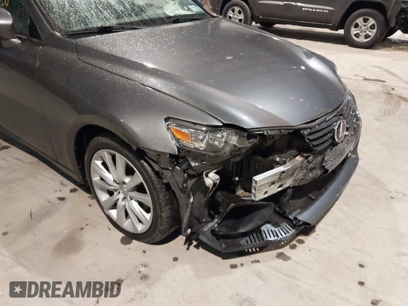 2015 Lexus IS 250 with VIN JTHCF1D21F5025433, listed as a IAAI auction lot 41458654 with 61,028 mi miles and . Bid and sale history available at DreamBid. Image 6.