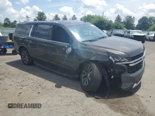 2021 Chevrolet Suburban LS with VIN 1GNSKBED0MR300723, listed as a Copart auction lot 65056755 with 58,497 mi miles and Salvage title. Bid and sale history available at DreamBid. Image 4.
