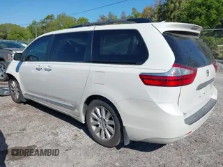 2016 Toyota Sienna XLE with VIN 5TDYK3DC8GS758226, listed as a IAAI auction lot 41894191 with 107,233 mi miles and . Bid and sale history available at DreamBid. Image 3.