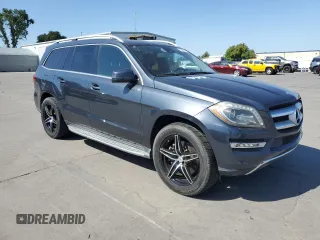 2014 Mercedes-Benz GL 450 with VIN 4JGDF7CE1EA278029, listed as a Copart auction lot 55501885 with 143,250 mi miles and Salvage title. Bid and sale history available at DreamBid. Image 4.