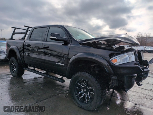 2022 Ram 1500 Big Horn with VIN 1C6SRFFTXNN314498, listed as a Copart auction lot 51780115 with 19,913 mi miles and Salvage Title. Bid and sale history available at carsss.com. Image 4.